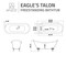 Anzzi Belissima 69.29 in Double Slipper Acrylic Claw Foot Tub in White FT-CF130FAFT-CH - alternate 3